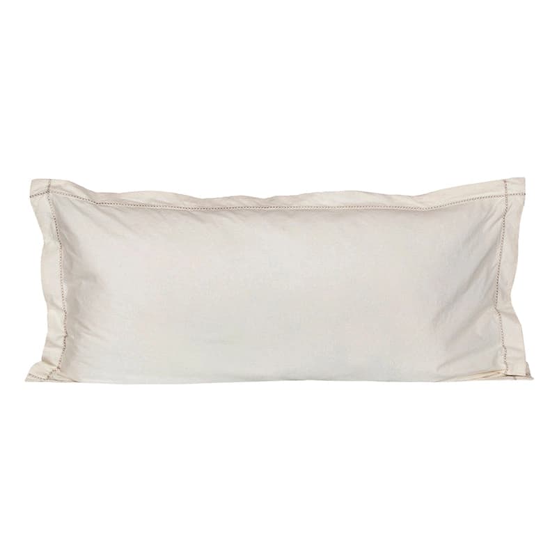 Funda Cojín Percal Tanger Broken White 55x110 cm