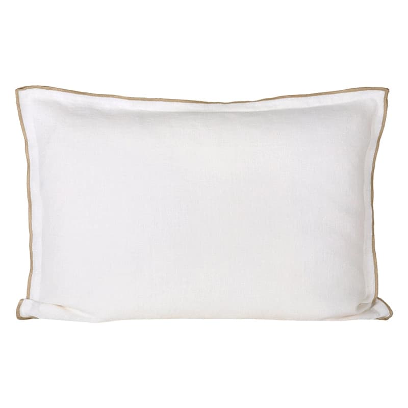 Funda Cojín Lino Seoni Blanc 50x70 cm