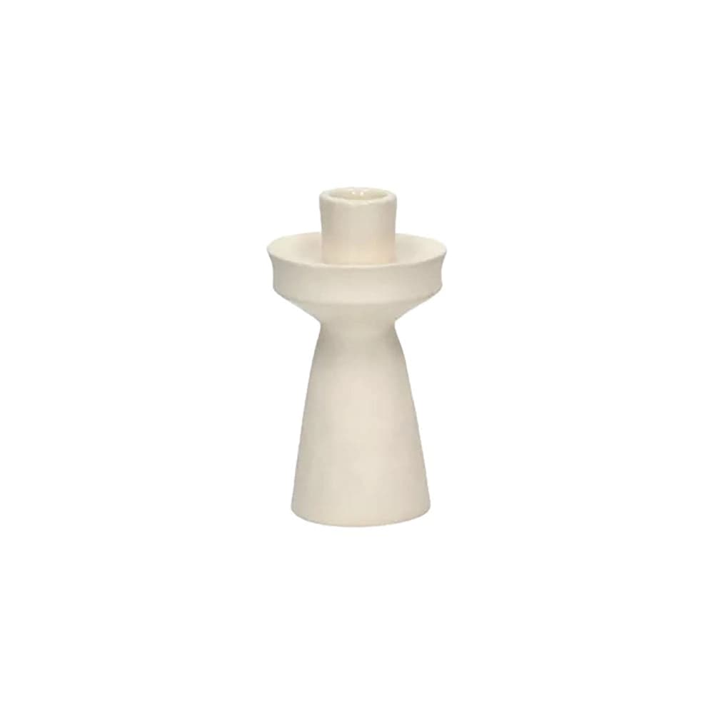 TIERNO Off White Candelabro DIA 7,5 x H 13,8 cm