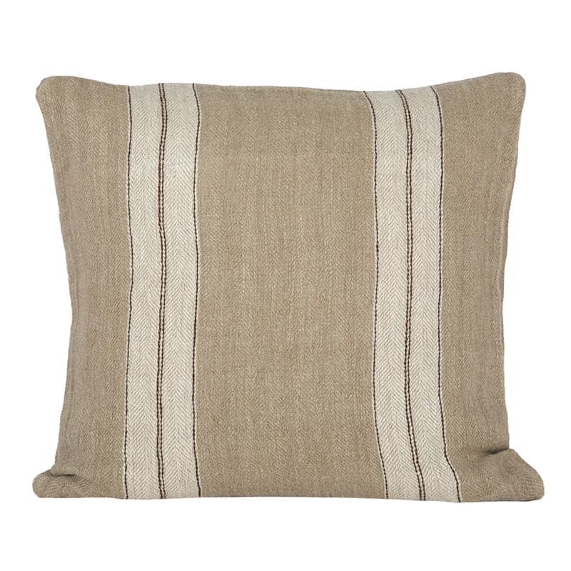 Funda Cojín Lino Sarthe Natural/Marfil 65x65 cm - 65x65 cm