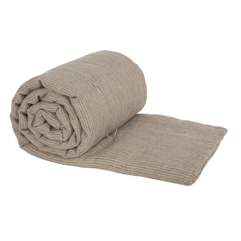 Piecera Lino Dijon Natural/Negro - 120x170 cm