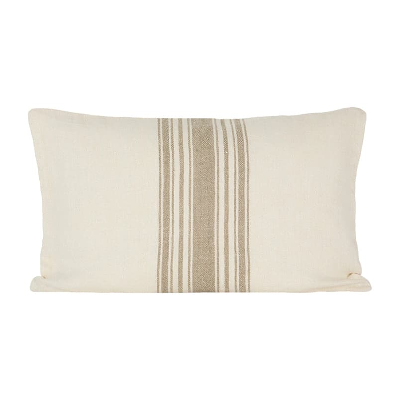 Funda Cojín Lino Amiens Marfil/Natural 40x60 cm - 40x60 cm