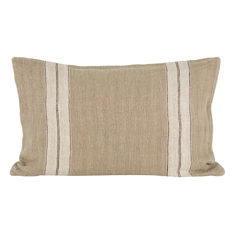 Funda Cojín Lino Sarthe Natural/Marfil 40x60 cm - 40x60 cm