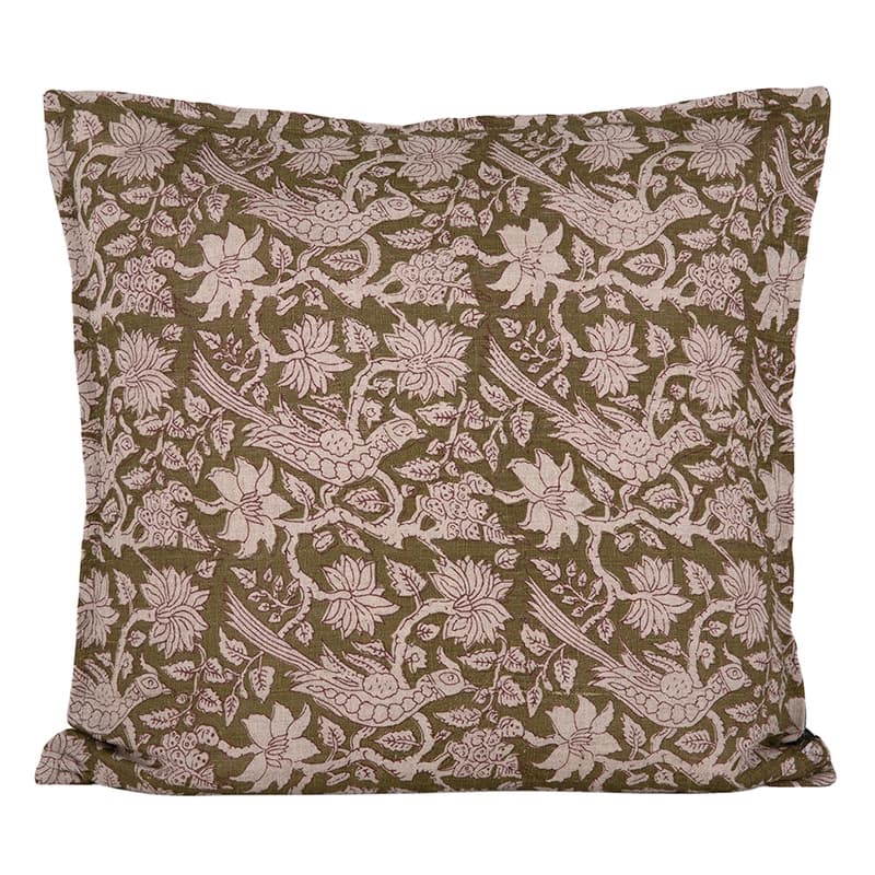 Funda Cojin Lino Jaipur Kaki 45x45 cm - 45x45 cm