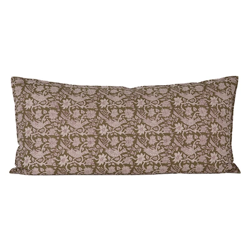 Funda Cojín Lino Jaipur Kaki 55x110 cm