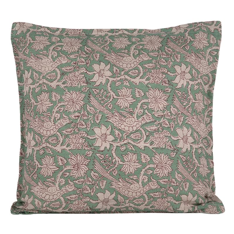 Funda Cojin Lino Jaipur Sauge 45x45 cm - 45x45 cm