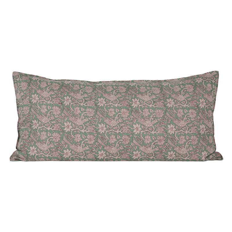 Funda Cojín Lino Jaipur Sauge 55x110 cm