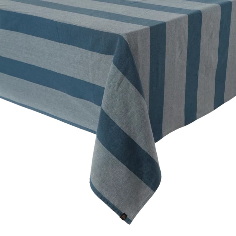 Mantel Santa Cruz Bleu de Prusse - 160 x 300 cm
