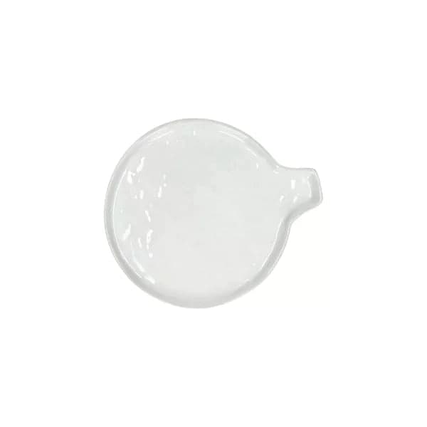 Loza Porcelino Blanco Plato para Cuchara 13 cm