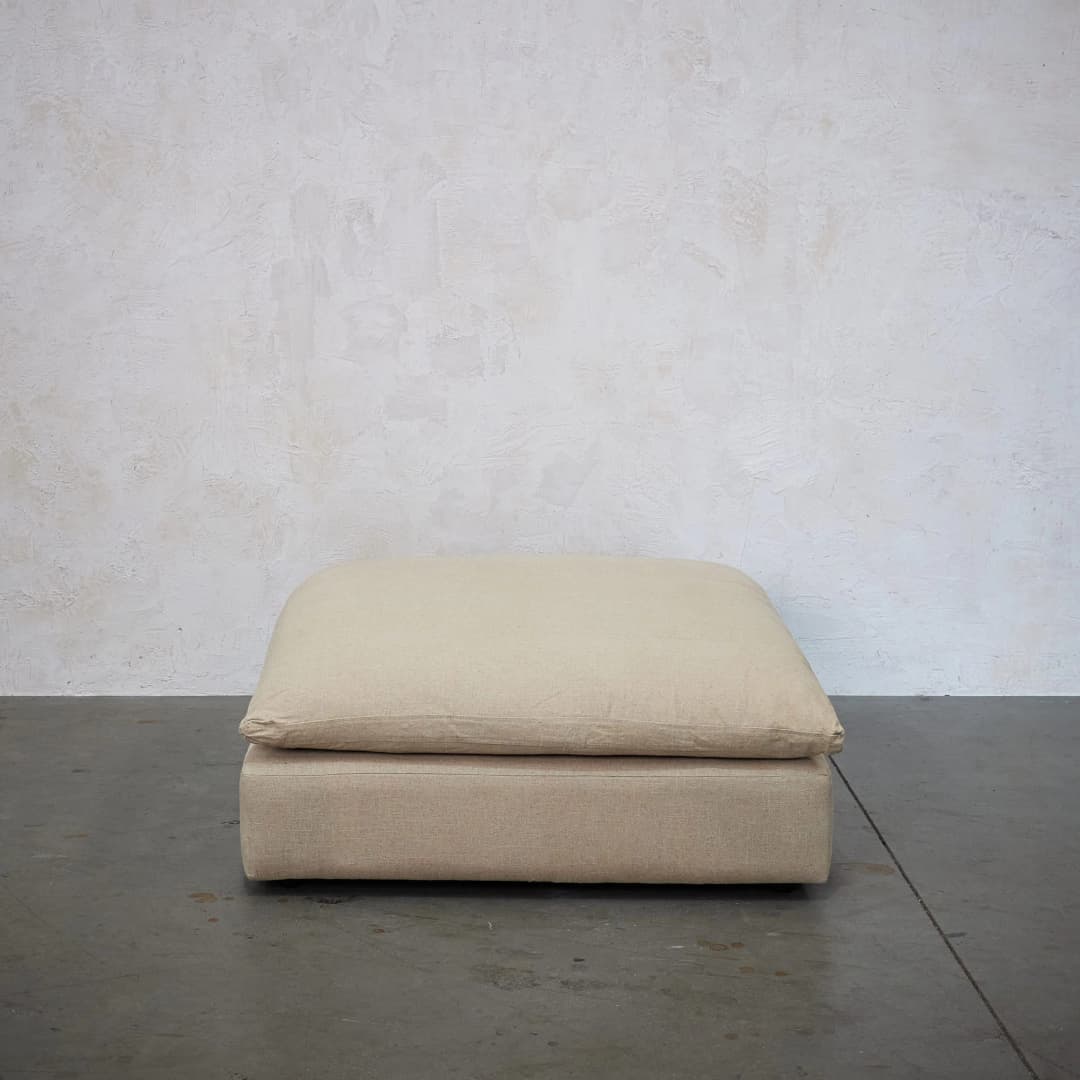 Pouf Begonia beige