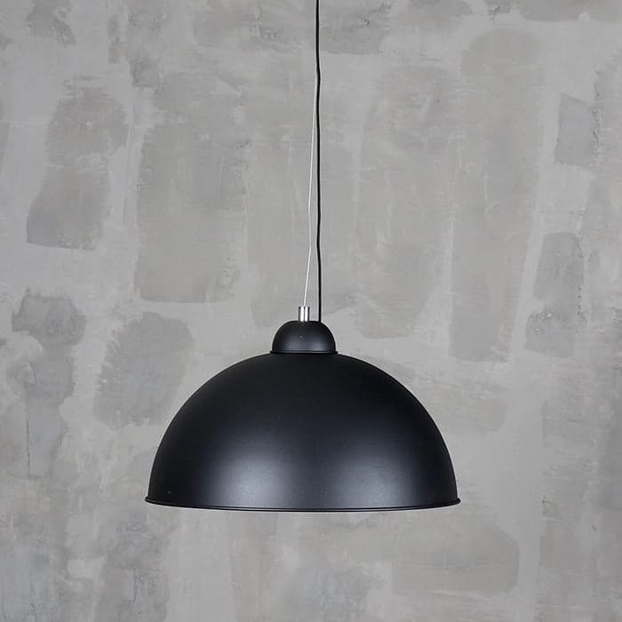Lámpara de Colgar Esfera Negra/Níquel