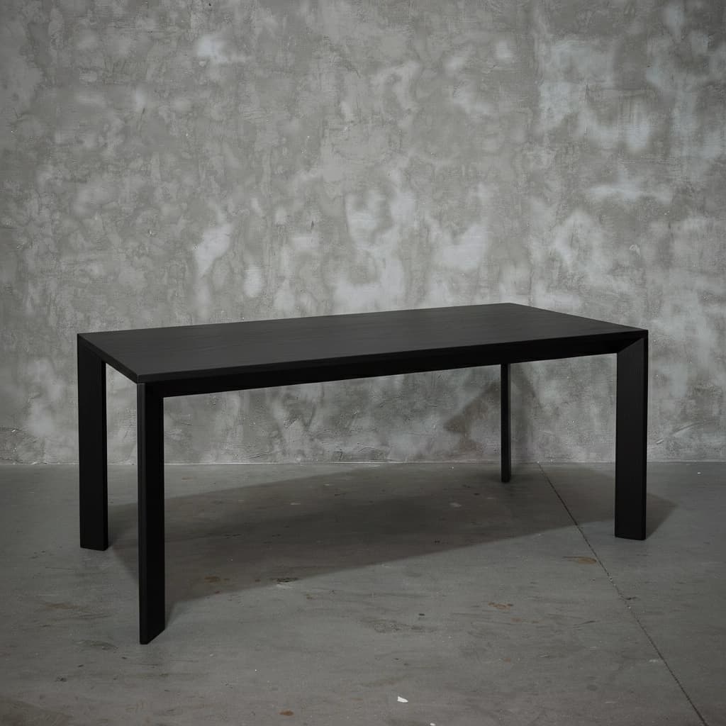 Mesa Comedor Diagonales - 2.00x 1.00 / NEGRO