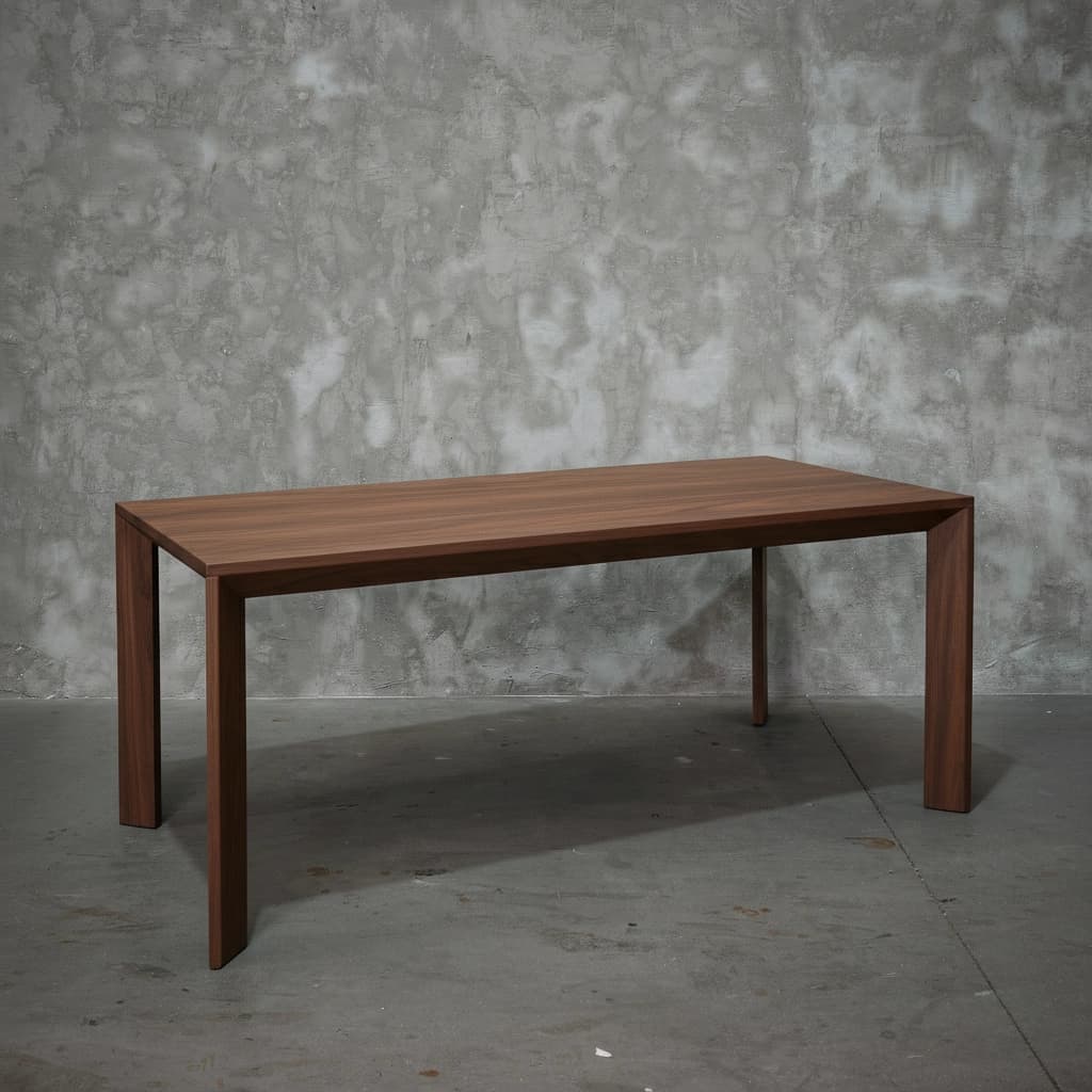 Mesa Comedor Diagonales - 2.20x 1.00 / NOGAL