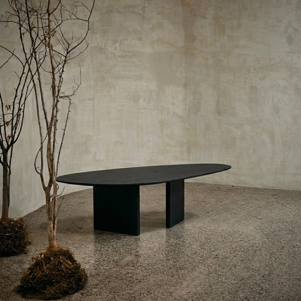 Mesa de Centro Huevo - NEGRO