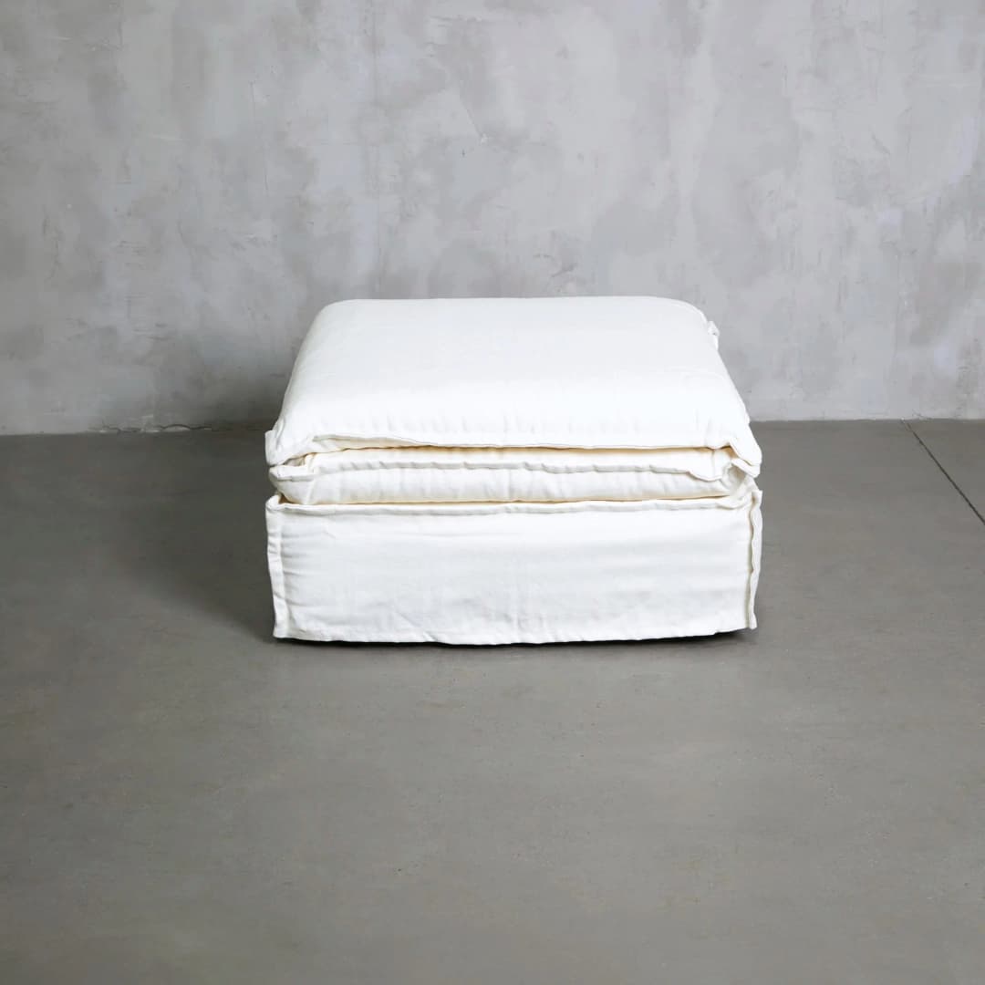 Pouf El Bendito 80 x 80 Crudo
