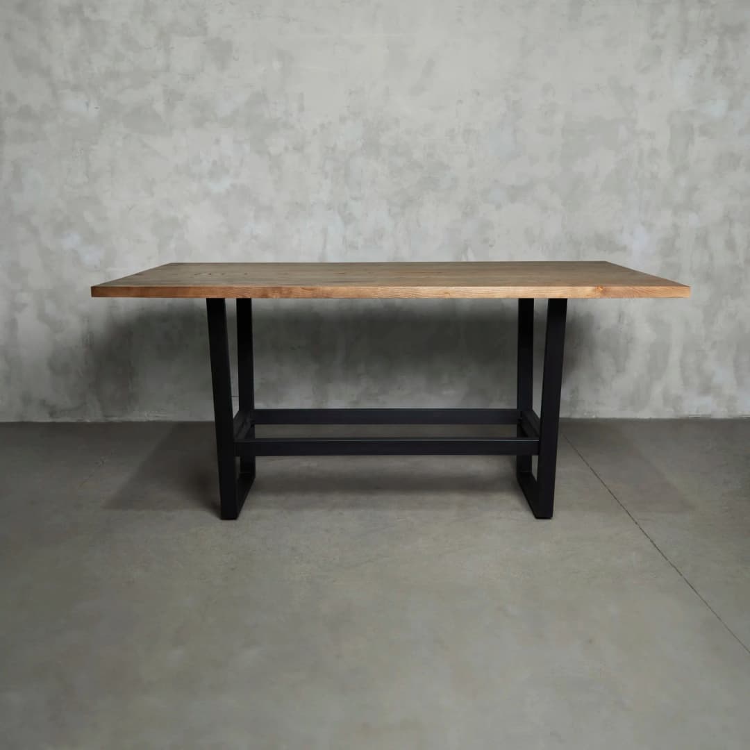 Mesa Bar Tranquera 2.50 x 100 Gris Liso