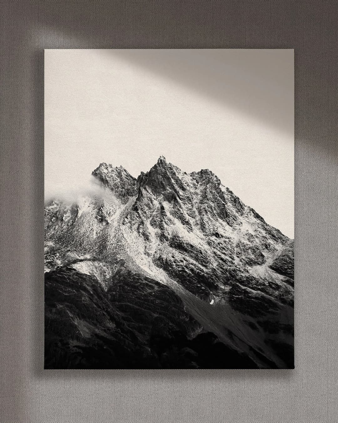 Cuadro Cordillera vertical - 120x150 cm / Lona tensada con bastidor