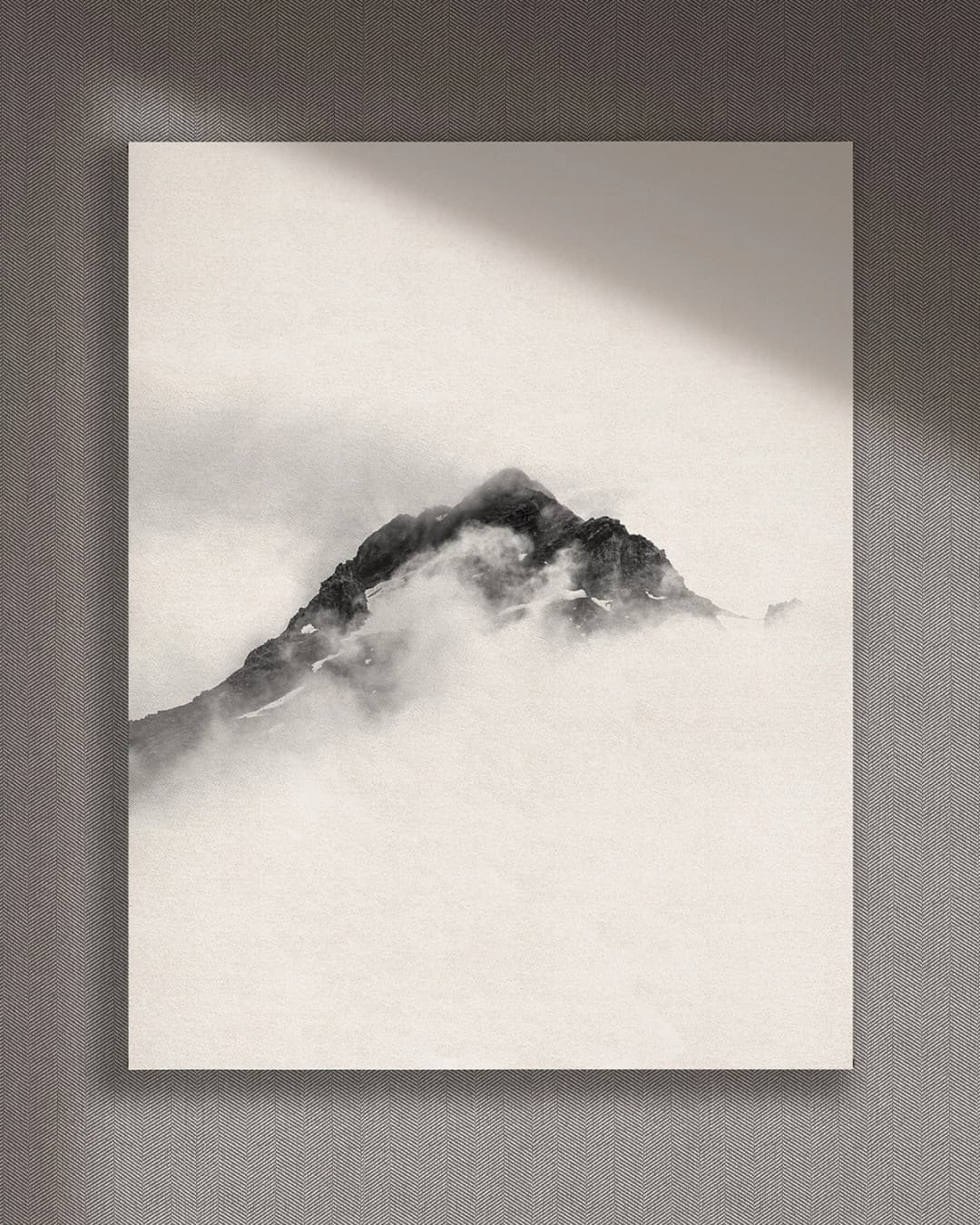 Cuadro Niebla vertical - 70x90 cm / Lona tensada con bastidor