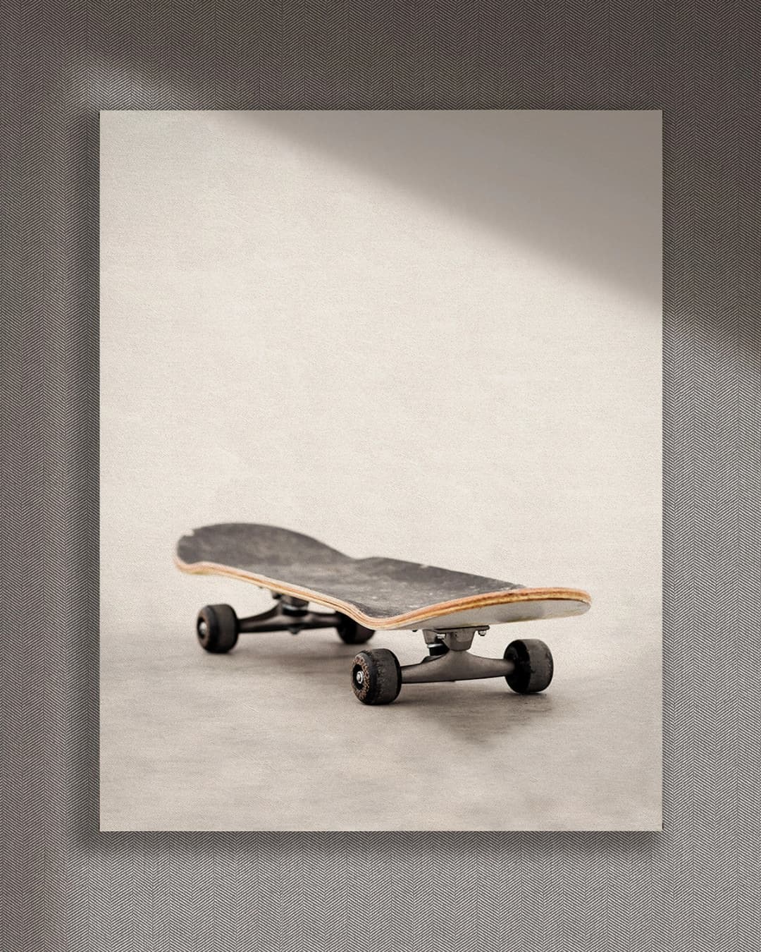 Cuadro Skate vertical - 140x175 cm / Lona tensada con bastidor