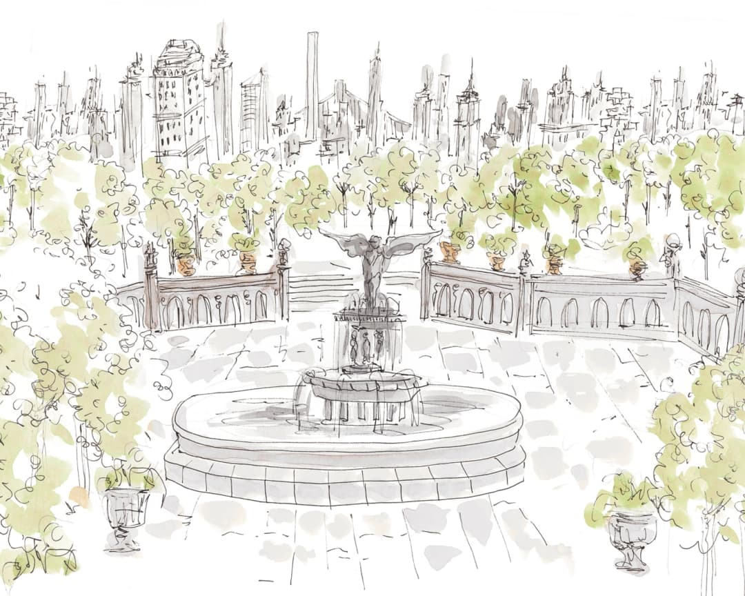 Papel mural Central Park Color (Manuel Santelices)