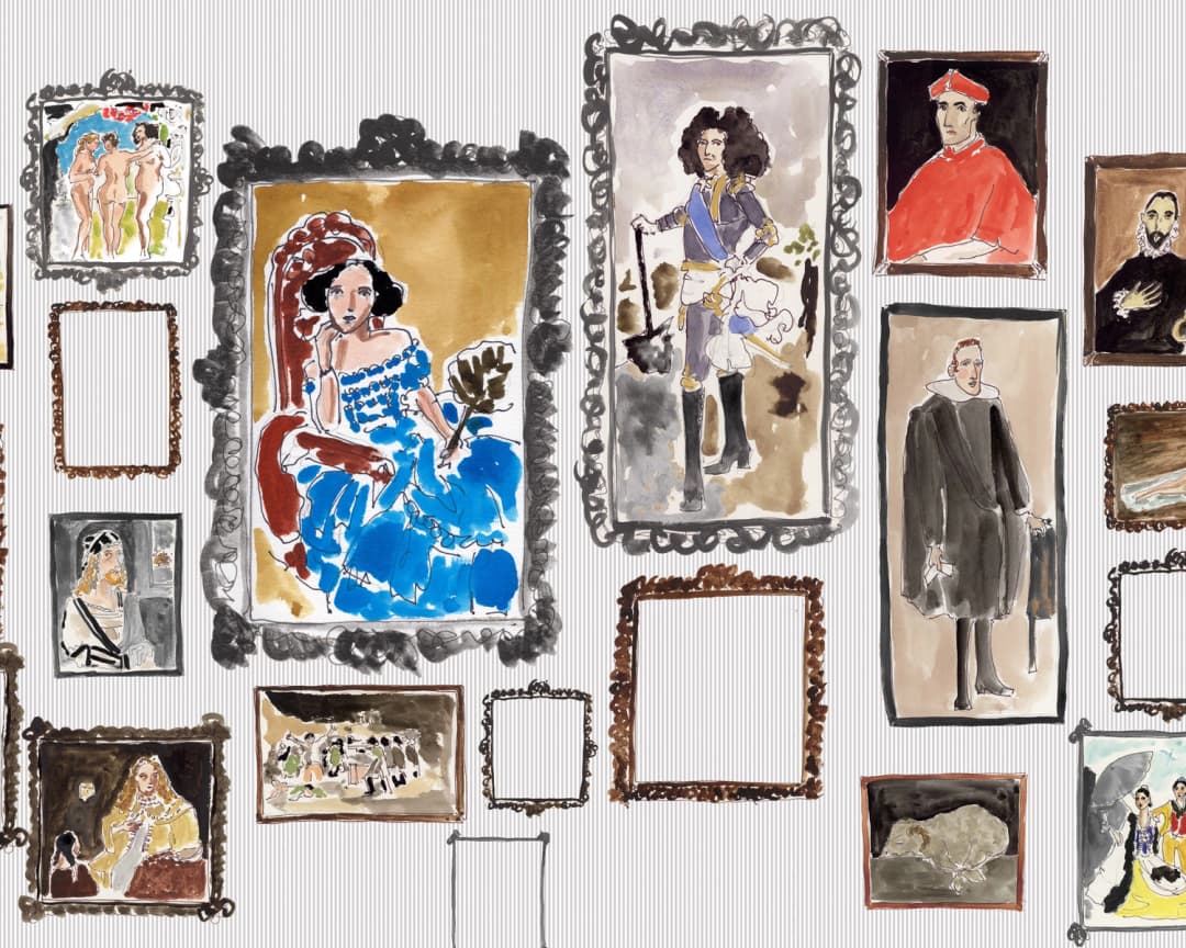 Papel mural Museo El Prado Rayado (Manuel Santelices)