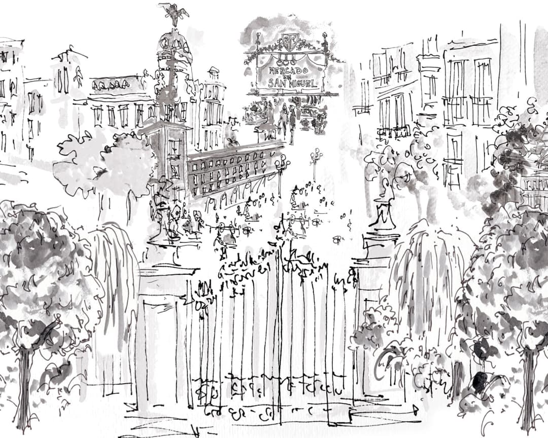 Papel mural Plaza Mayor (Manuel Santelices)