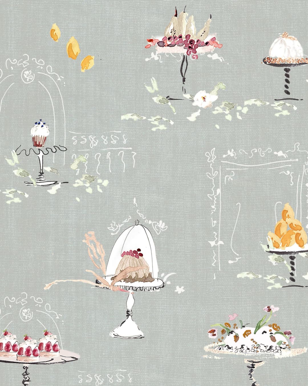 Papel Mural Patisserie Sage