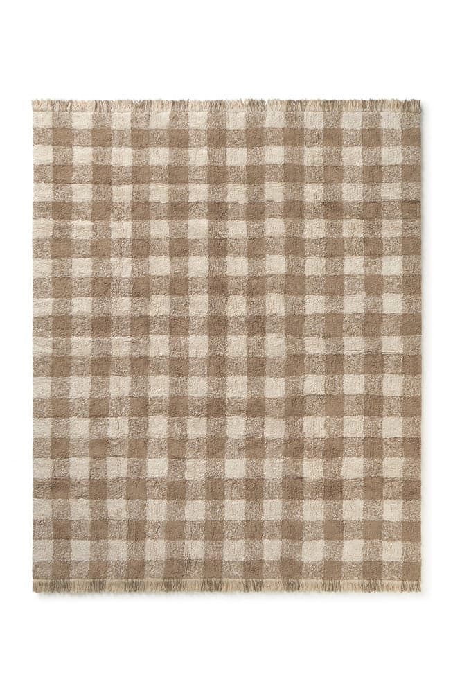 Alfombra lavable - Vichy Marrón