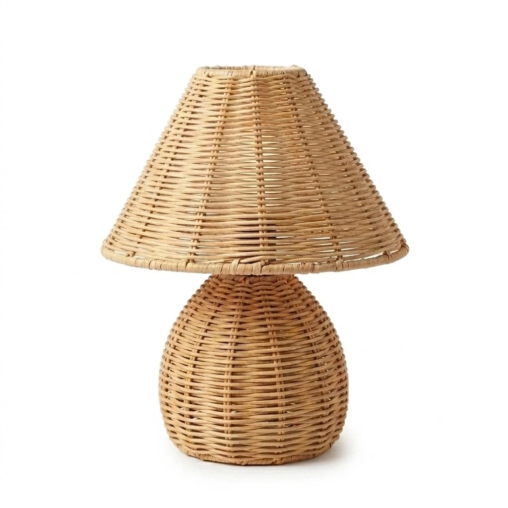 Lámpara sobremesa baby rattan