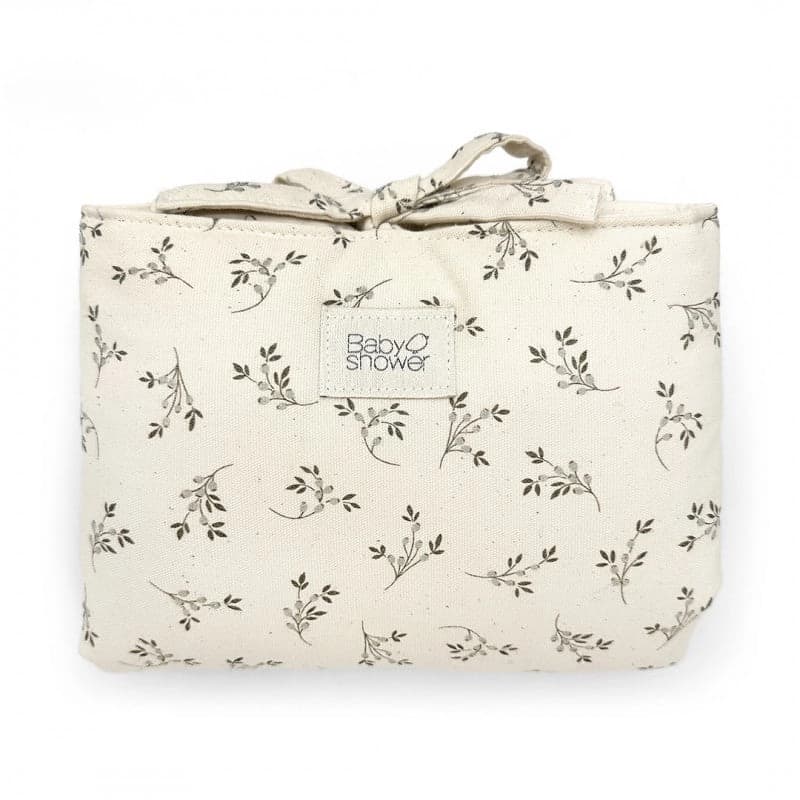 Mini mudador portátil impermeable audrey - Olive bloom canvas