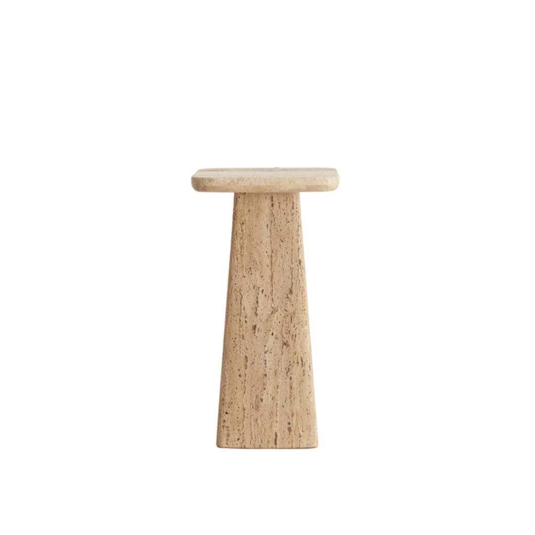 Mesas de centro / Laterales - Travertine square - 30 x 30 x 55 cm