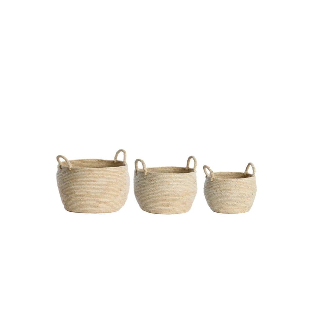 Canastos cantabria - Cream - Set de 3
