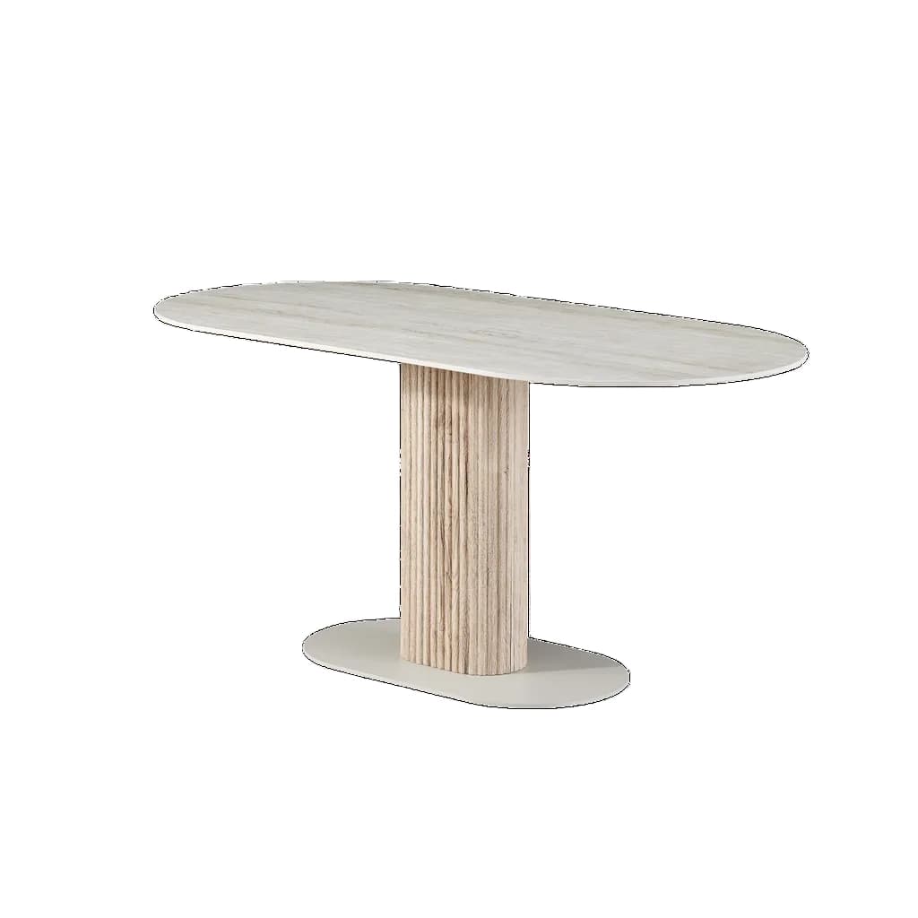 Mesa de comedor ovalada