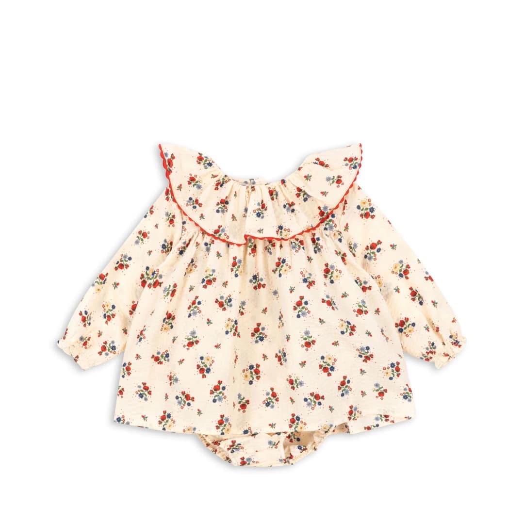 Vestido / mono bella frill - Fifi fleur - 2 años