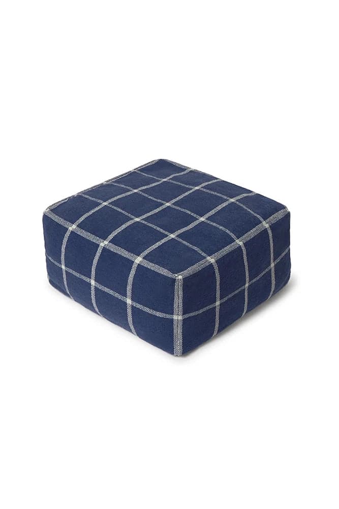Pouf Geo block - Navy