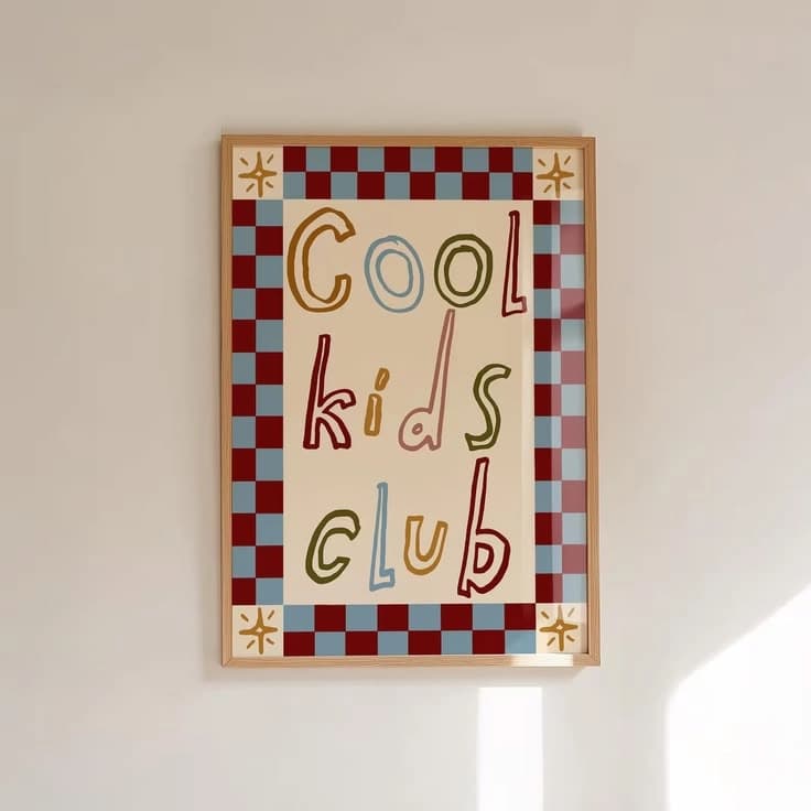 Lámina / poster - Cool kids club - Red
