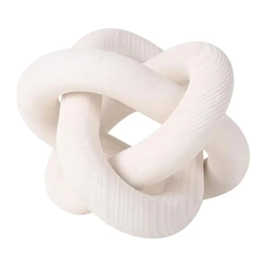 Nudo de madera - Blanco