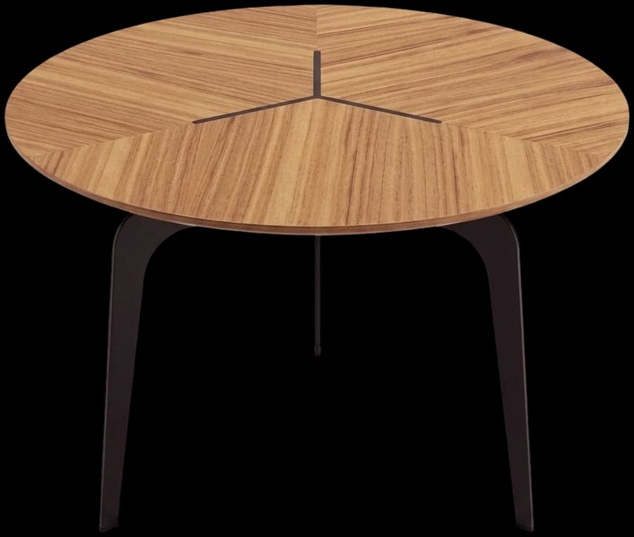 Mesa de centro triade 55 nogueira