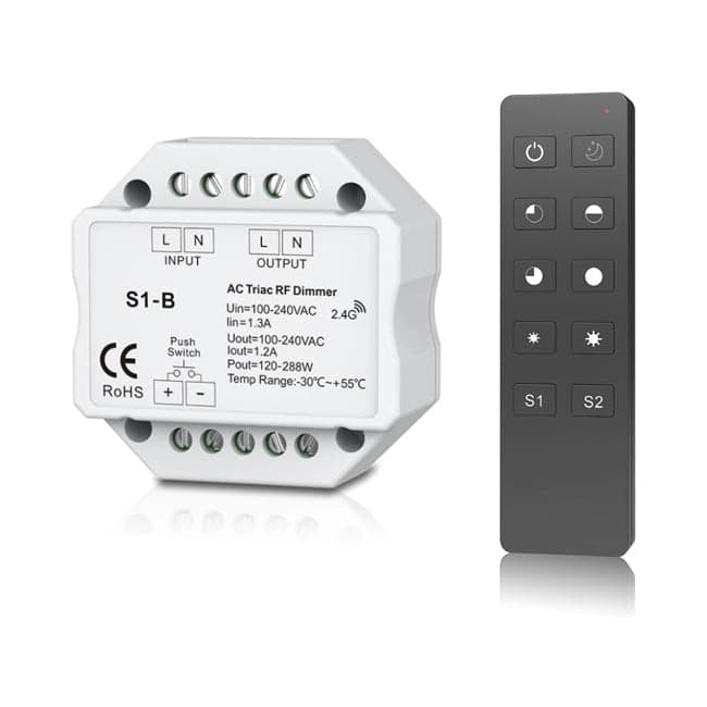 Driver inalámbrico tipo A más control remoto Dimeable a 220V- TODI0003