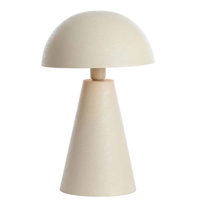 Lámpara de mesa Ø31x49 cm SURRINA gris claro mate - LLLS0359