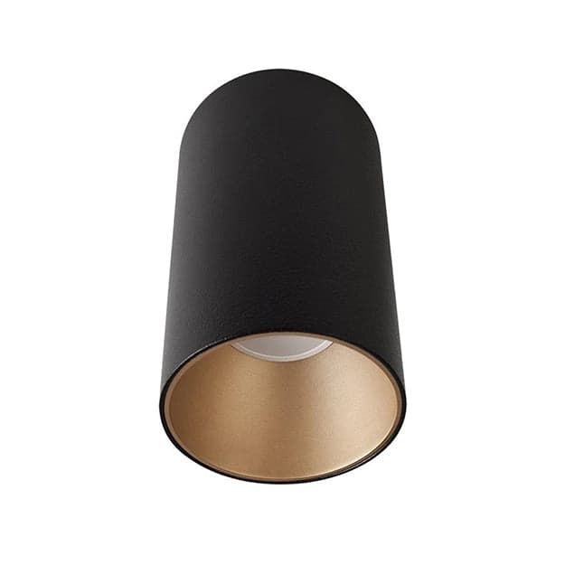 Foco sobrepuesto dimeable metal negro oro Ø 9,5x15 cm LED 16 W - TOFO0043