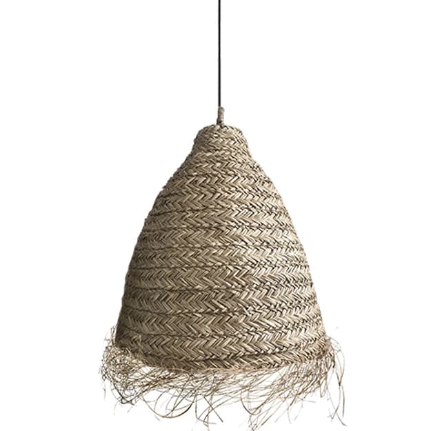 Lámpara colgante ratán natural Ø50 cm E27