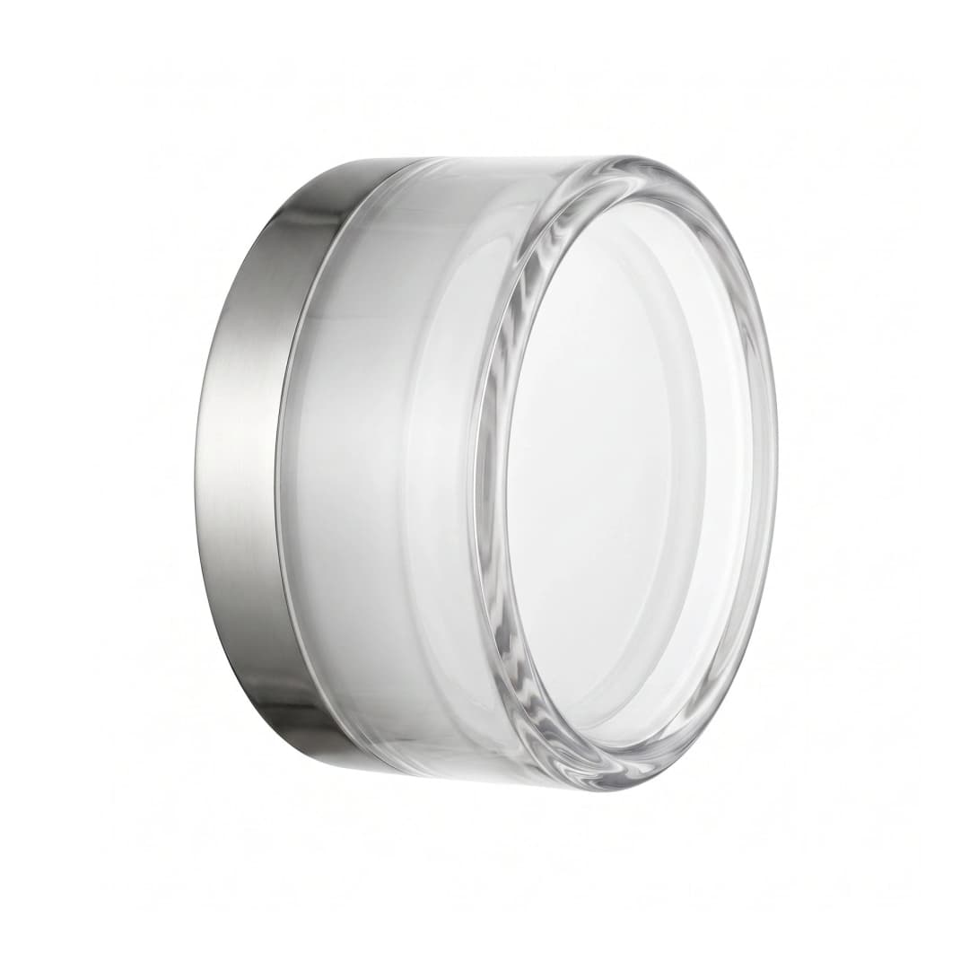 Apliqué acrílico transparente, blanco 13,7x7cm LED 5W - LGAP0155