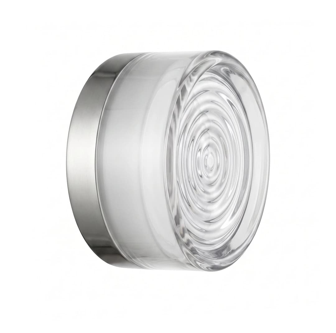 Apliqué acrílico transparente, blanco 13,7x7cm LED 5W - LGAP0158