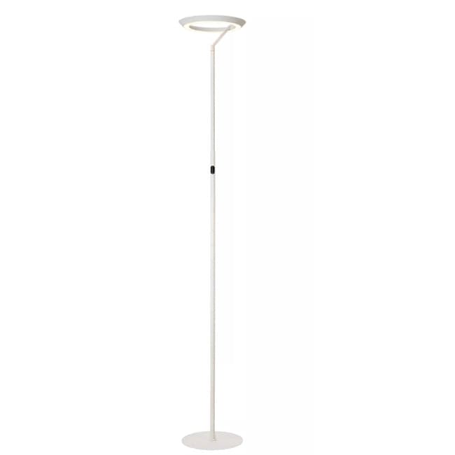 Lámpara de pie metal blanco Ø28x1,74 cm 21W 2700K - LULP0101