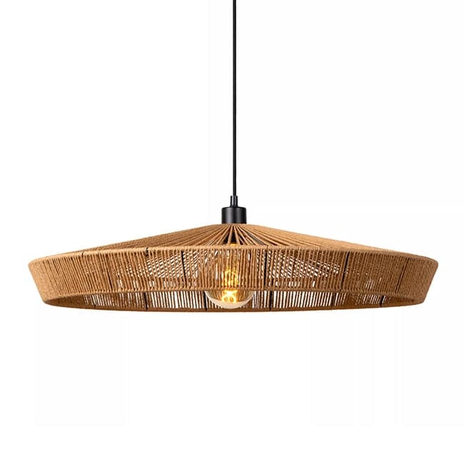 Lámpara colgante ratán natural Ø 70 cm E27 - LULC0207