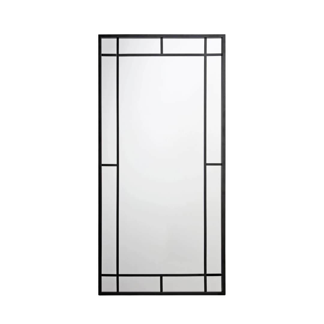 Espejo Geometric Rectangular Negro 60x120 cm