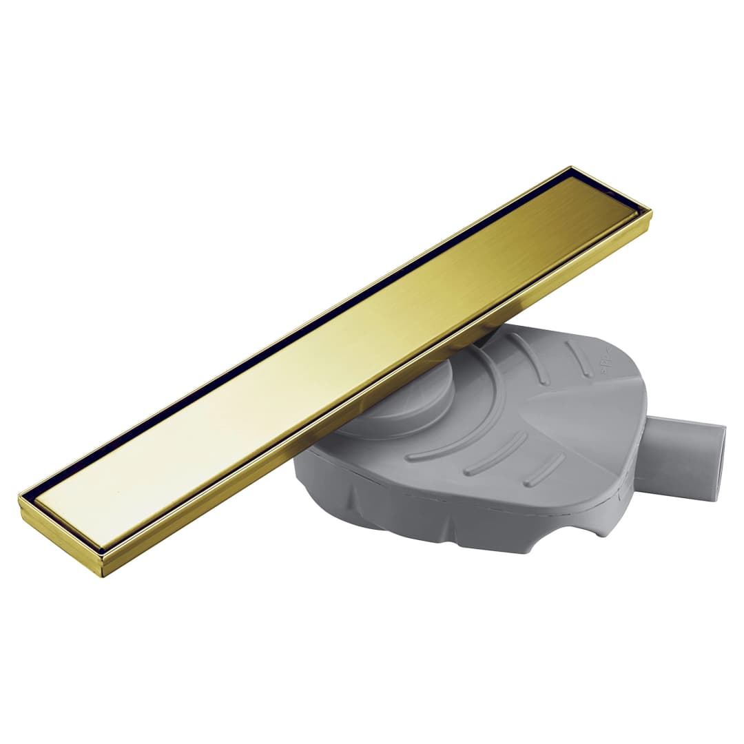 Desagüe de Ducha en Obra Infloor Line Tipo Canaleta Ducha en Obra Dorado 700 mm