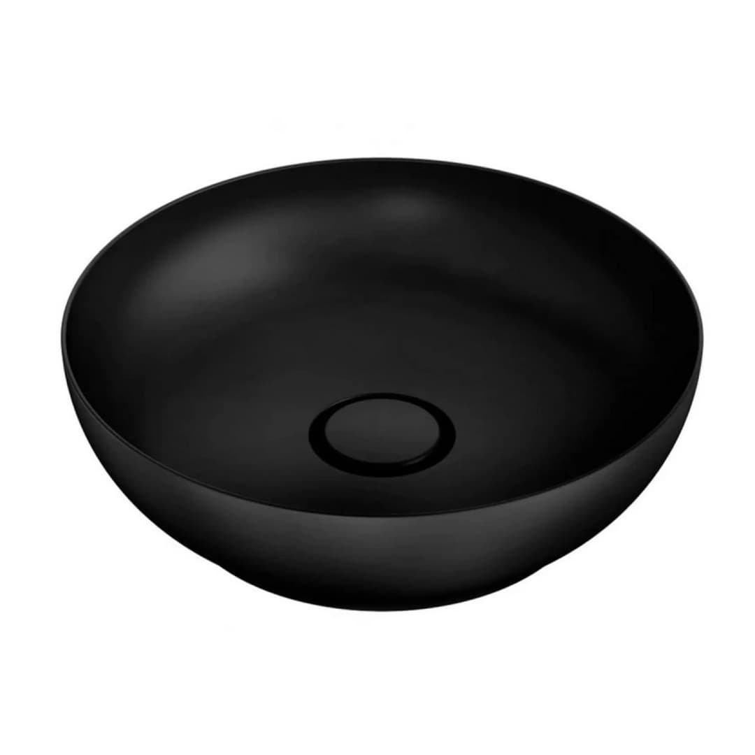 Lavamanos Redondo Platinum Negro Mate 42,5 cm