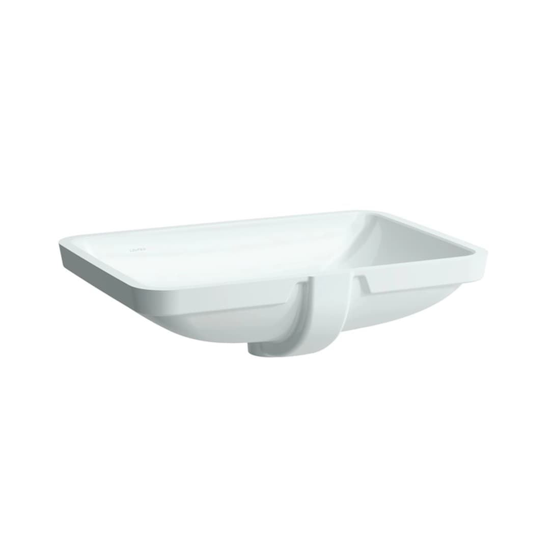 Lavamanos Pro S Bajo Cubierta Rectangular con Fijaciones y Rebalse Blanco 49x36